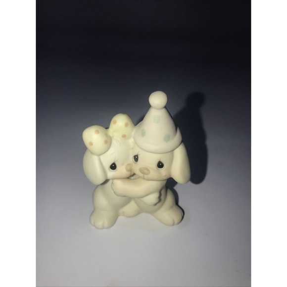VINTAGE PRECIOUS MOMENTS TRINKET BOX 1998 & ENESCO LETS BE FRIENDS FIGURINE 1991 - Picture 9 of 10